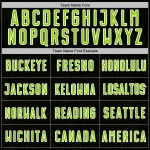 Sports Geometric Jersey Neon Shape Green-White Custom Soccer Uniform Sublimation Black Sports Geometric Jersey Neon Shape Green-White Custom Soccer Uniform Sublimation Black