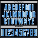 Blue-White Sublimation Powder Soccer Custom Sports Black Shape Geometric Uniform Jersey