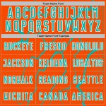 Aqua-White Jersey Sports Lightning Uniform Orange Soccer Custom Sublimation