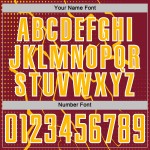 Gold-White Custom Sports Soccer Uniform Crimson Jersey Sublimation Lightning