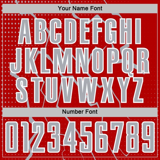 Lightning Soccer Sports Jersey Sublimation Gray-White Custom Red Uniform