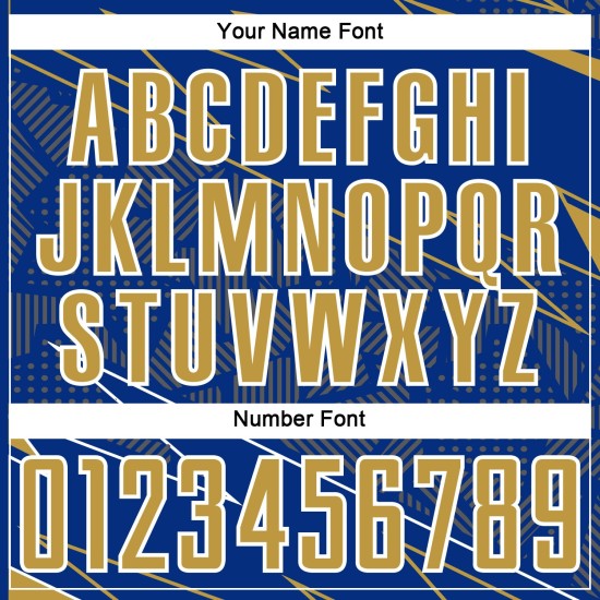 Uniform Custom Sports Royal Jersey Lines Soccer Old Gold-White Sublimation Uniform Custom Sports Royal Jersey Lines Soccer Old Gold-White Sublimation