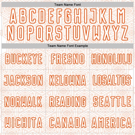 Uniform Sports Sublimation Custom Jersey Shape Orange Geometric White Soccer